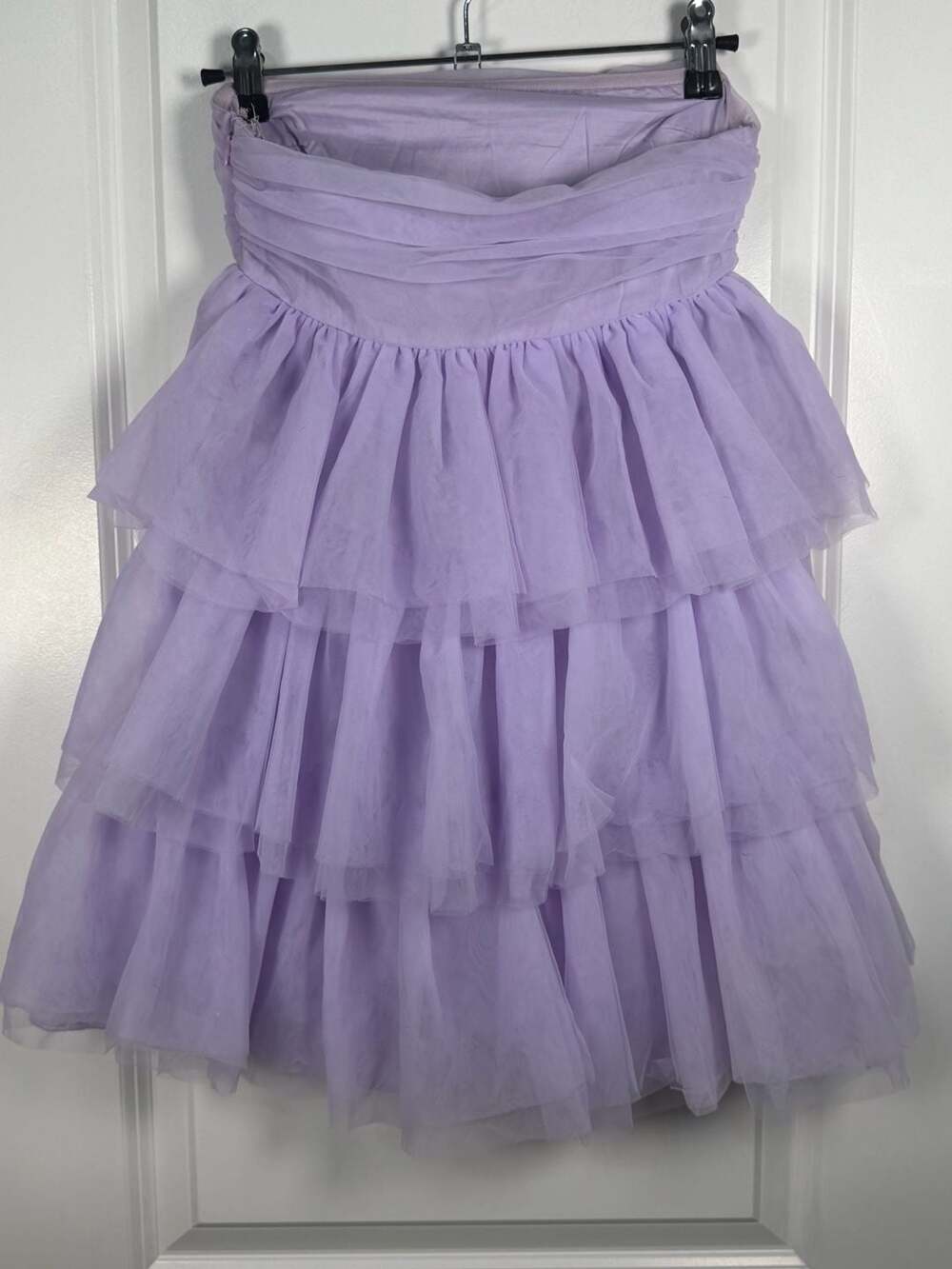 Beginning Boutique Birthday Girl Lilac Strapless Ruffled Mini Party Dress - Picture 6 of 9